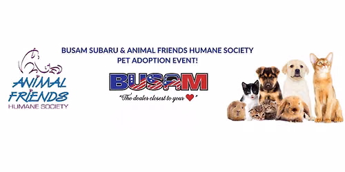 Busam Subaru & Animal Friends Humane Society adoption event