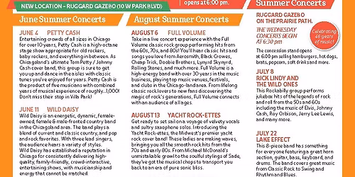 2026 Villa Park Thursday Summer Concerts