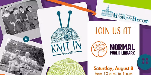 Knit In at Normal Public Library