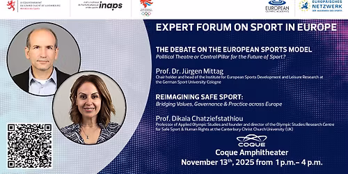 Expert Forum on Sport in Europe - Public Lecture