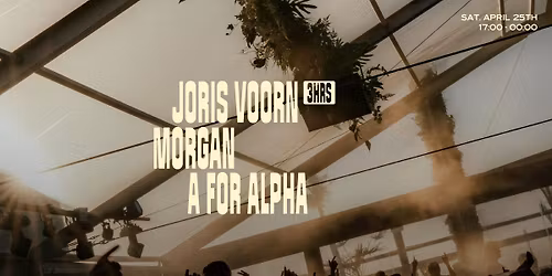 Colorado Charlie w\/ Joris Voorn (3hrs), Morgan, A for Alpha (SOLD OUT)