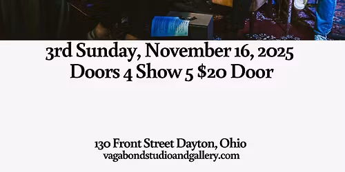 Sam King, The Suspects, and Friends at Vagabond Studio and Gallery