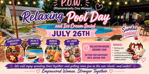 POW TIME! July Edition 2026 Ice Cream Social