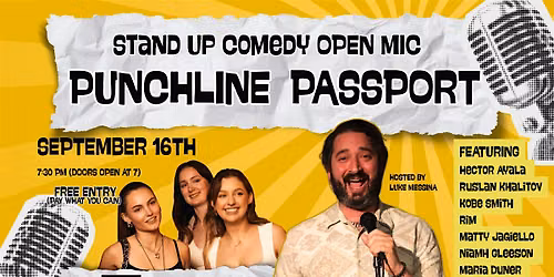 NEW STAND UP COMEDY IN ENGLISH \u2022 8 COMEDIANS - FREE ENTRANCE