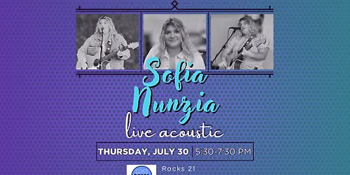 Happy Hour with Live Music - Sofia Nunzia at Rocks 21 in Mystic, CT