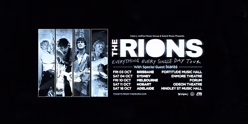 THE RIONS - HOBART - ODEON THEATRE - AUS ALBUM TOUR [LIC/AA]