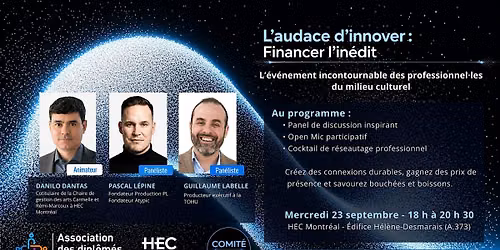 L'audace d'innover : Financer l'in\u00e9dit
