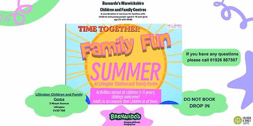 Time Together-Family Fun with crafts and activities-Lillington CFC- DROP IN