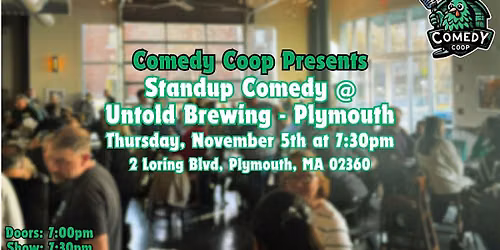 Comedy Coop Presents: Stand Up Comedy @ Untold Brewing