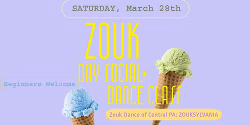 ZOUK DANCE - March - Workshop and Day Social - Zouksylvania