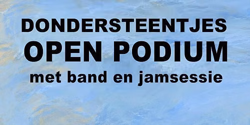 Dondersteentjes Open Podium met jamsessie