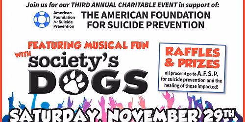Society\u2019s Dogs Rock for Suicide Prevention