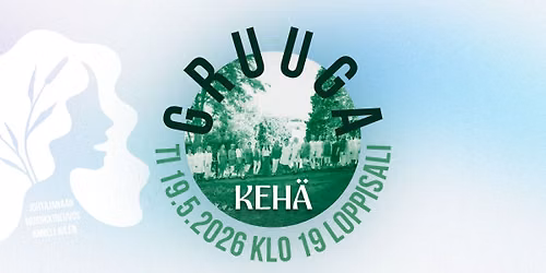 Gruuga \u2013 Keh\u00e4, Timotein kev\u00e4tkonsertti ti 19.5.2026 klo 19
