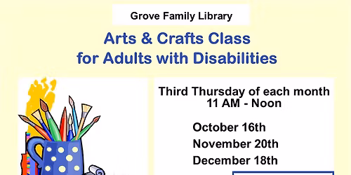 Arts & Crafts Class for Adults with Disabilities