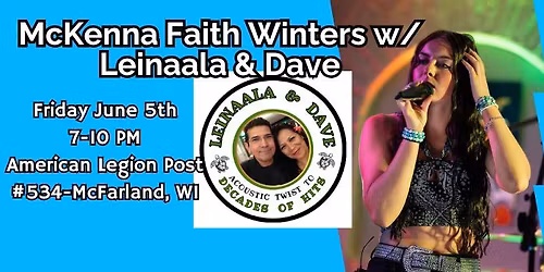 McKenna Faith Winters w\/ Leinaala & Dave