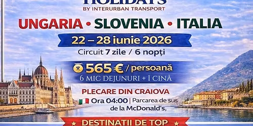 Circuit Italia 7 zile 565euro\/pers.
