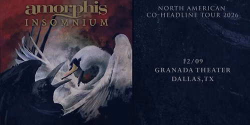 Amorphis & Insomnium Co-Headline Tour 2026 with Hinayana