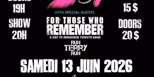 Hommage \u00e0 blink-182 & A Day To Remember + Run TERRY Run @ Le 164 - Samedi 13 Juin