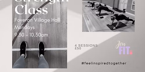 Monday Morning Strength Training - Foveran Village Hall - 9.30-10.30am