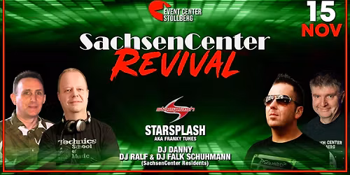 SACHSENCENTER REVIVAL PARTY | 15.11. | Eventcenter Stollberg