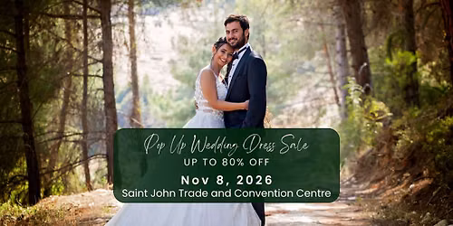 Saint John Pop Up Wedding Dress Sale