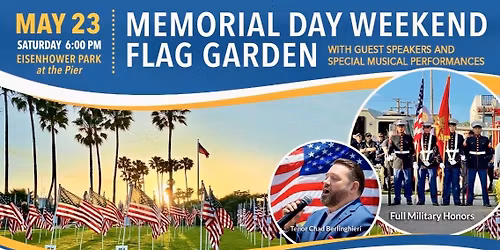 Seal Beach City Rotary Memorial Day Flag Garden