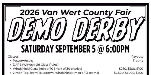 Team Demolition Derby - Mini Car Demolition Derby at Action Sports Arena at Orange County Fair