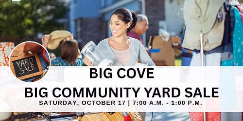 BIG Cove BIG Community Fall Yard Sale 