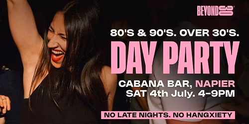 80s & 90s Over 30s Daytime Clubbing - Napier, NZ \ud83e\udea9
