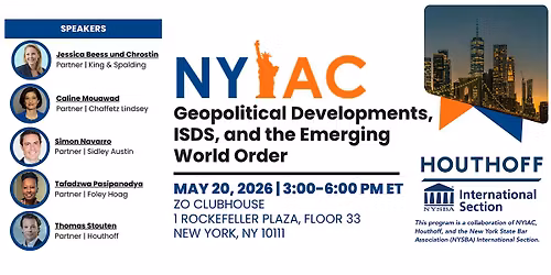 Geopolitical Developments, ISDS, and the Emerging  World Order