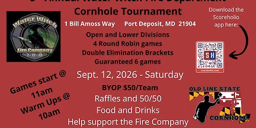 OLSC Water Witch Volunteer Fire Department Fundraiser - 09\/12\/2026