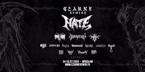 CZARNE REWIRY 24-25.07.2026 | HATE, CHRIST AGONY, DAMNATION, MAGOTH, OKRUTNIK, TERRORDOME + 10 more