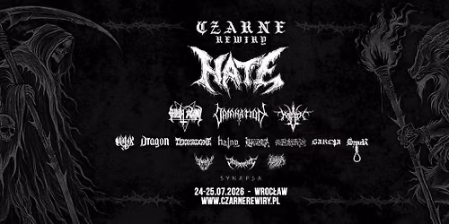 CZARNE REWIRY 24-25.07.2026 | HATE, CHRIST AGONY, DAMNATION, MAGOTH, OKRUTNIK, TERRORDOME + 10 more