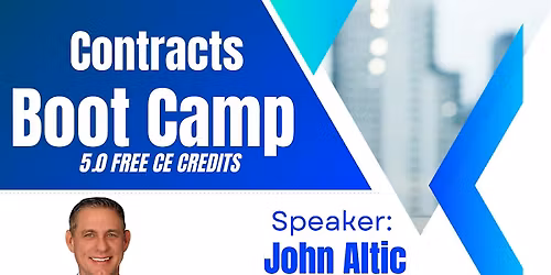 Free 5-hour CE Class: Real Estate Contracts Boot Camp