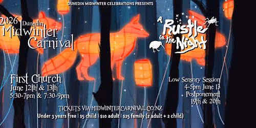 Dunedin Midwinter Carnival 2026 - A Rustle in the Night