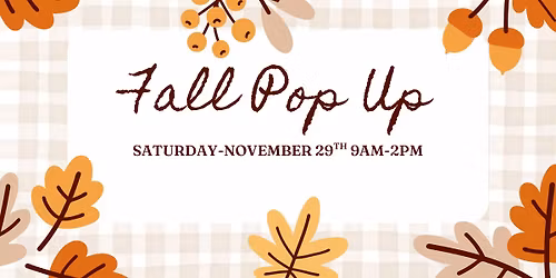 Fall Pop Up Market