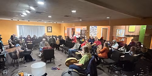 Drum Circle led by Douglas Blue Feather