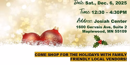 2025 Christmas Market at Josiah Center