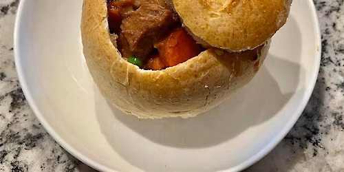Beef Stew in a Bread Bowl | Brenda Dwyer, instructor