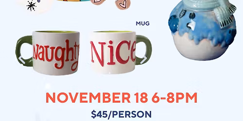 Paint Your Own Pottery Holiday Edition