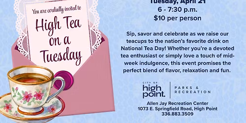 High Tea on a Tuesday at Allen Jay