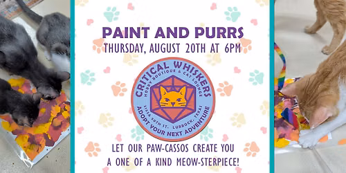 Paint & Purrs (Collaborative Art with Cats) 