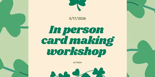 In person card making workshop
