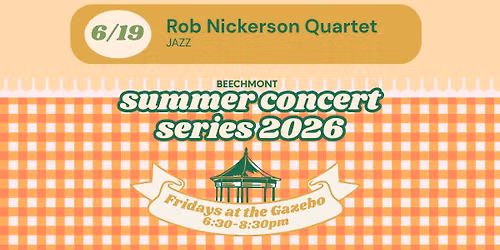 Summer Concert Series - Rob Nickerson Quartet (FKA Jerry Tolson Trio)