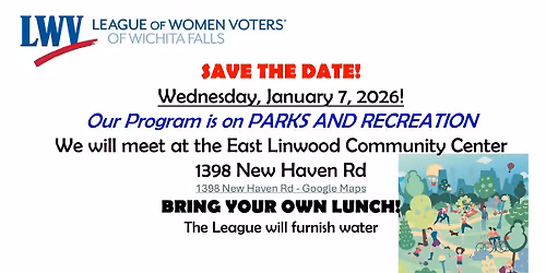 LEAGUE OF WOMEN VOTERS OF WICHITA FALLS JANUARY MEETING
