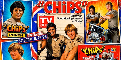 ERIK ESTRADA & LARRY WILCOX of "CHIPs" Meet & Greet Autograph Signing at MUSIC CITY AUTOGRAPH SHOW