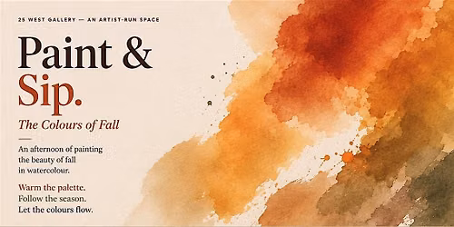 Sip and Paint @ 25 West Gallery - Colors of Fall