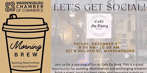 Morning BREW- Cafe Du Burg