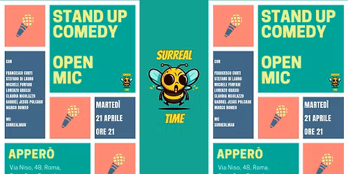 STAND UP COMEDY OPEN MIC  @APPERO'