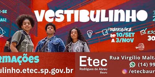 Exame Vestibulinho Etec 2026\/1S